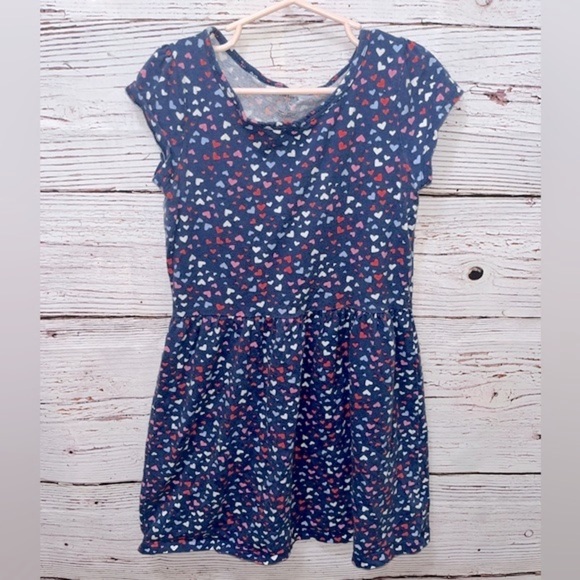 Carters Heart Print Dress - Picture 1 of 4